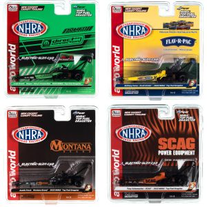 AUTO WORLD 4GEAR NHRA TOP FUEL DRAGSTERS SLOT CARS