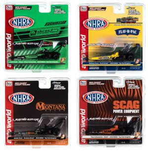 AUTO WORLD 4GEAR NHRA TOP FUEL DRAGSTERS SLOT CARS