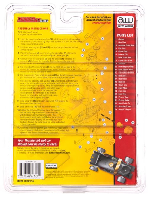 Auto World Thunderjet Deluxe Pit Kit (1941 Willys Gasser Body) HO Scale - Image 2