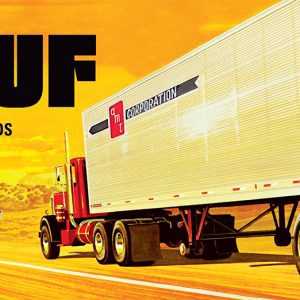 AMT Fruehauf 40' Beaded Van Trailer 1:25 Scale Model Kit