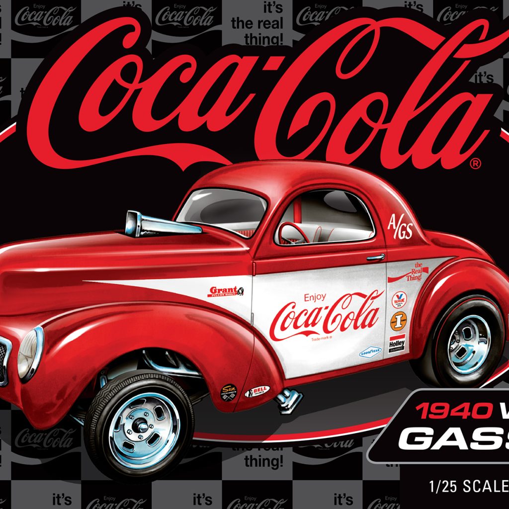 AMT 1940 Willys Coupe (Coke Race Team) 1:25 Scale Model Kit