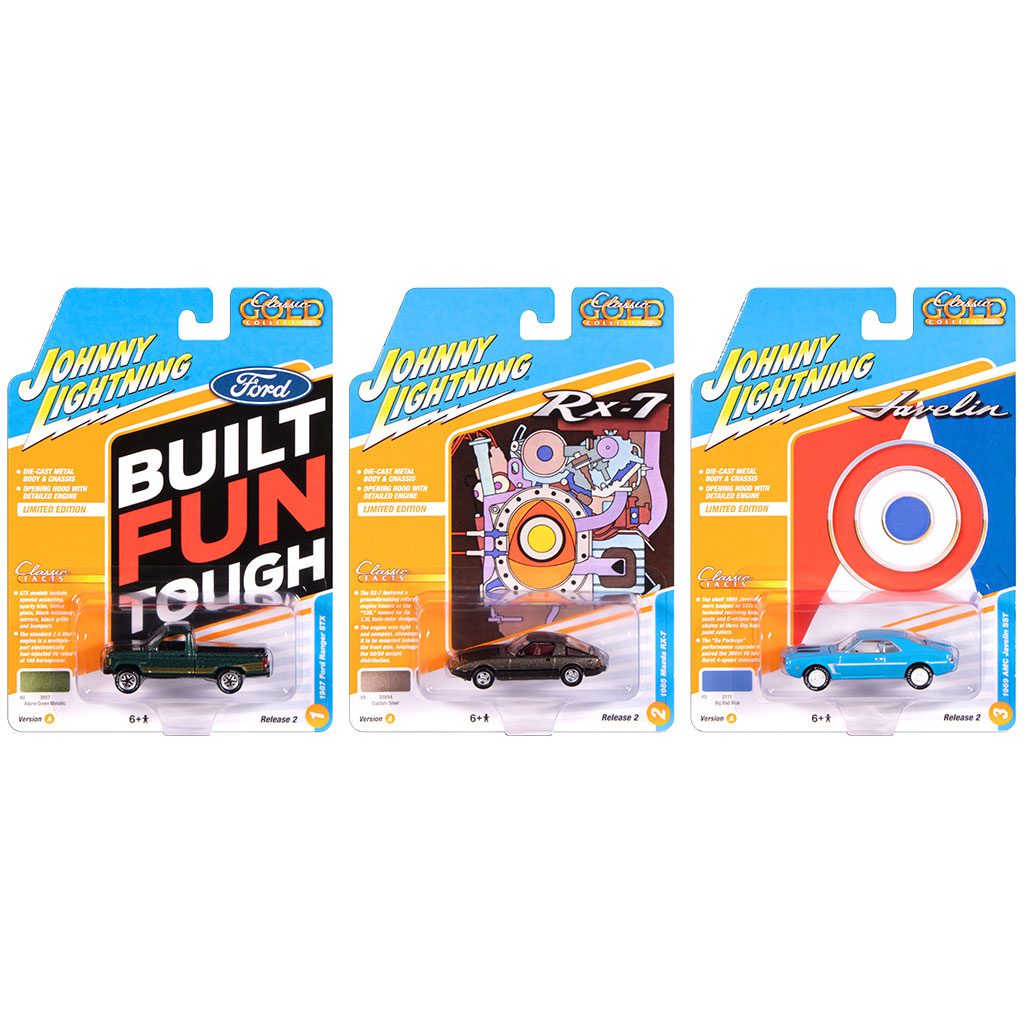 Johnny Lightning Classic Gold 2025 Release 1 1:64 Diecast – Set A