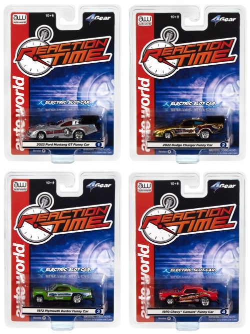 Auto World 4Gear Reaction Time HO Scale Slot Car - Version B