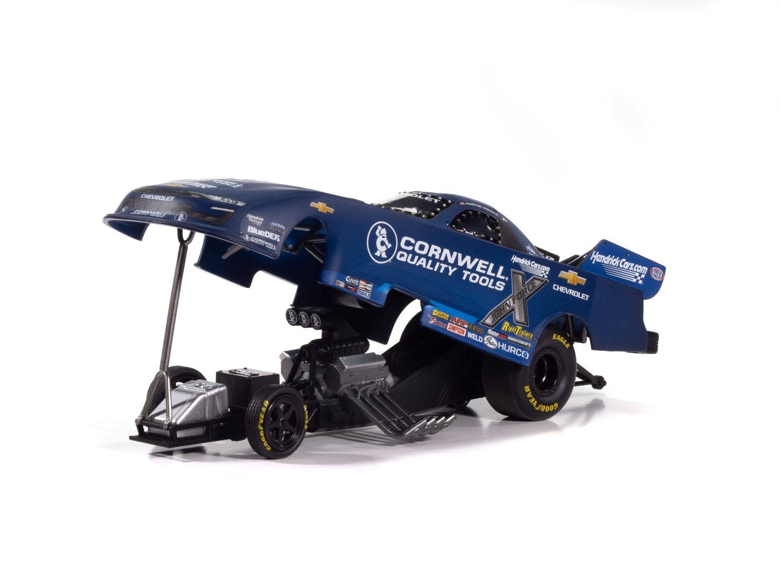 Auto World NHRA 2025 Austin Prock Cornwell Tools Chevy Camaro Funny Car 1:24 Scale Diecast - Image 2